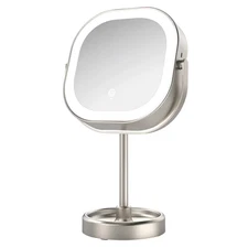 Conair Halo LED Double-Sided 1x/10x Vanity Mirror Rechargeable Lifetime Lighting
