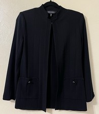 Women s Ming Wang Acrylic Knit Blend Cardigan/Blazer Minimalist Size XS TT219