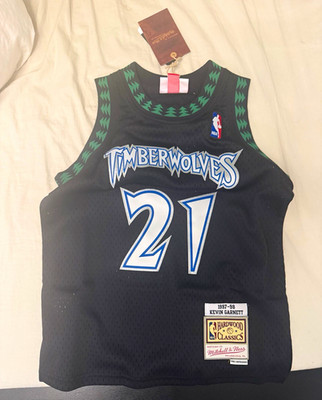 Mitchell & Ness Timberwolves Kevin Garnett #21 Swingman Jersey 1997-98 YOUTH S