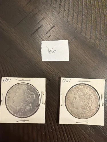 Set Of 2 Pluribus 1921 Silver One Dollar US Coin Lot 66