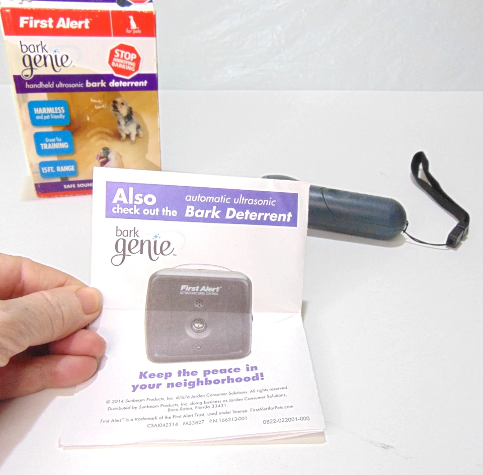 First Alert Bark Genie Handheld for Pet Animal Dog Bark Control Device box incl - Image 3 of 4