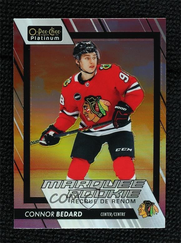 2023-24 O-Pee-Chee Platinum Marquee Rookies Sunset Connor Bedard #201 Rookie RC