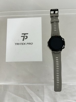Tri-Tek Pro Explorer GPS Smartwatch, graues Armband, Multisport Tracker, Unisex