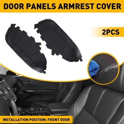 Front Panel Armrest Door Cover Black For Avalon 2013-2018 Armrest Toyota Leather