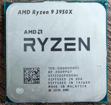 AMD Ryzen 9 3950X AM4 Desktop CPU 16C/32T 4.7GHz Max Boost 64MB L3 Cache 105W