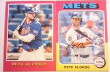 2024 Topps Heritage 1975 Baseball Sensations #75BS-15 Pete Alonso NY Mets+BASE