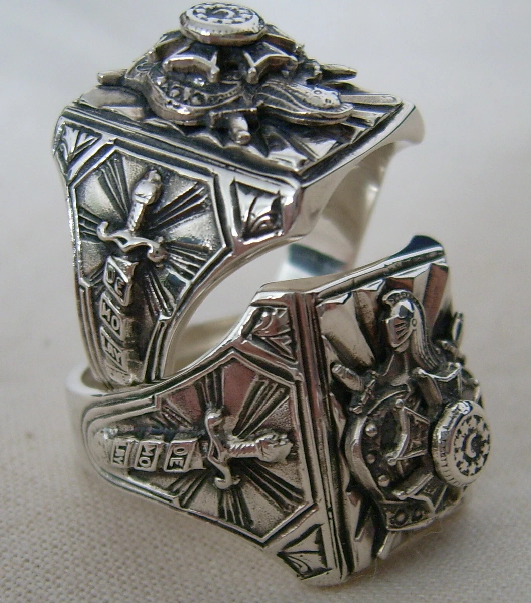 Sterling Silver Chevalier Masonic Demolay Knights Templar eBay