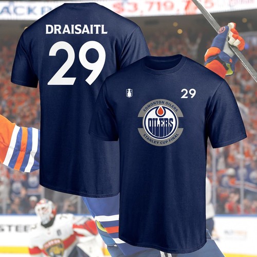 HOT! Leon Draisaitl Edmonton Oiler #29 2025 Finals Champs Name & Number Gift Fan - Picture 4 of 10