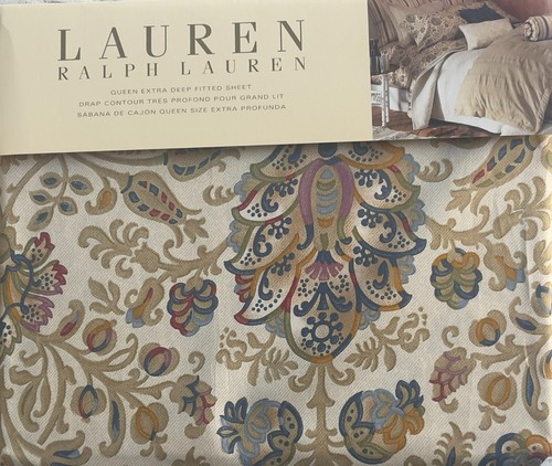 Ralph Lauren Marrakesch Teppich Queen extra tief Spannbettlaken NEU - Bild 1 von 3