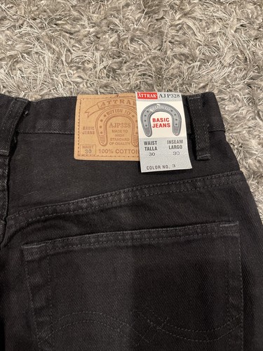 Vintage 90s Nike Denim Jeans Button Fly Pants Bootleg NWT Attrak 30x30 FREE SHIP - Picture 6 of 7