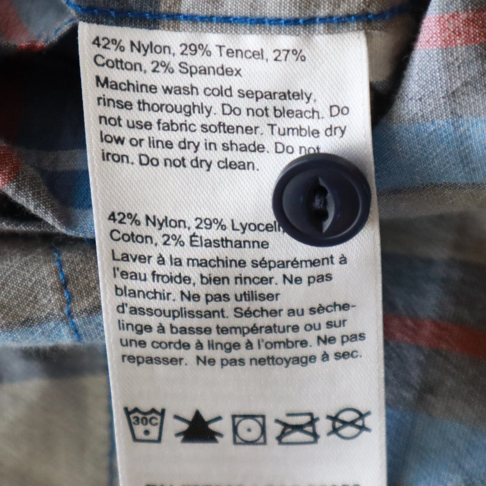 outdoor-research hiking camp utility pocket casual button up plaid shirt