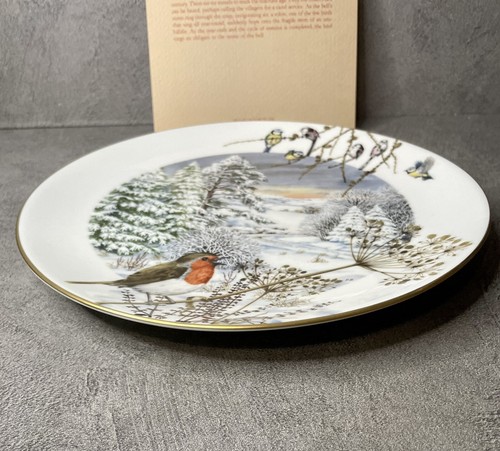 Royal Worcester Limited Edition Collectors Plate A Country Lane In December 1979 - Foto 12 di 14