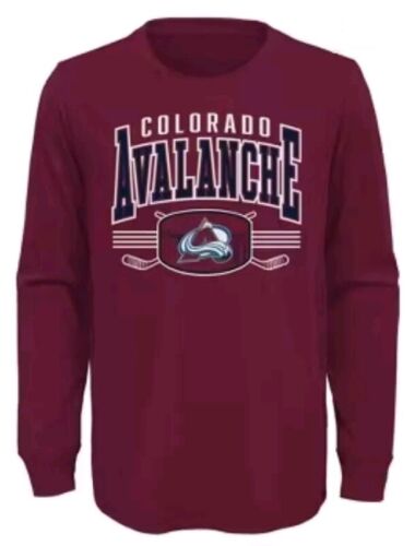 NHL Colorado Avalanche Youth Boys T-Shirt Size L 12/14 Burgundy. - Picture 2 of 2