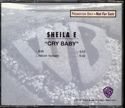 SHEILA E - Cry Baby - USA PROMO CD Single (1991) [MINT]