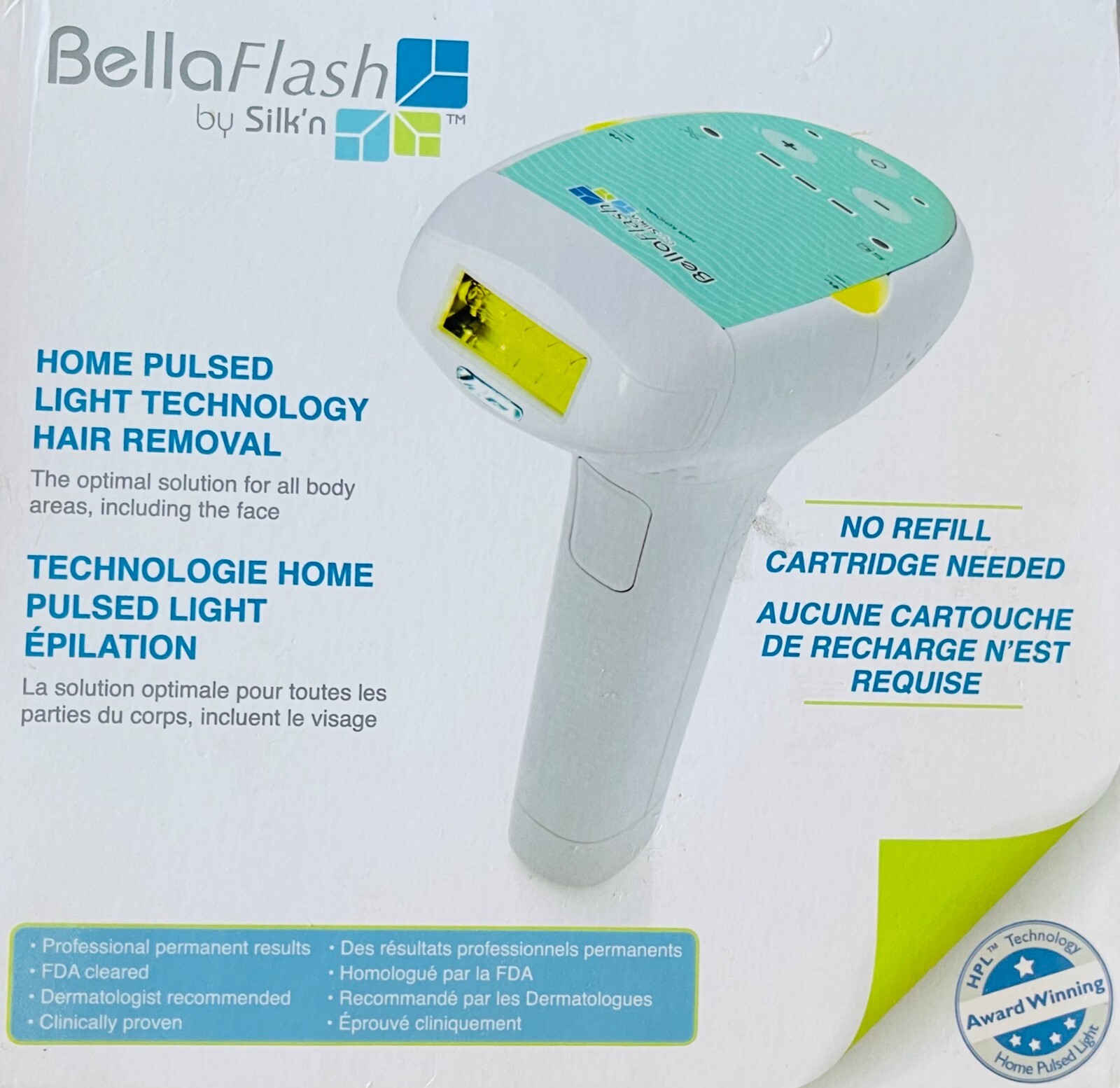 New BellaFlash by Silk'n Hair Removal Device eBay