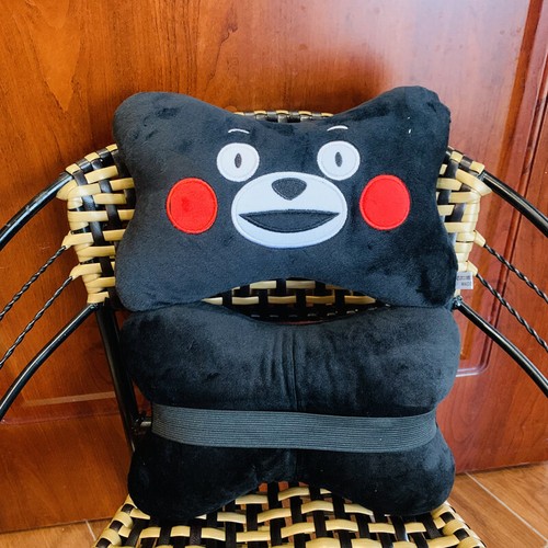 2pcs Kumamon Anime Car Pillows Headrest Neck Pillow Plush Cushion Stuffed Cute - Picture 12 of 14