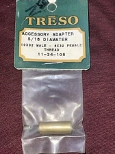Treso  Accessory Thread 5/16 Adapter Black Powder Muzzle Loading  11-34-108