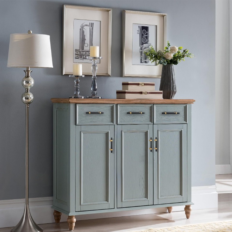 Rergy 10 Pack Black Pulls Kitchen Handles Matte Black