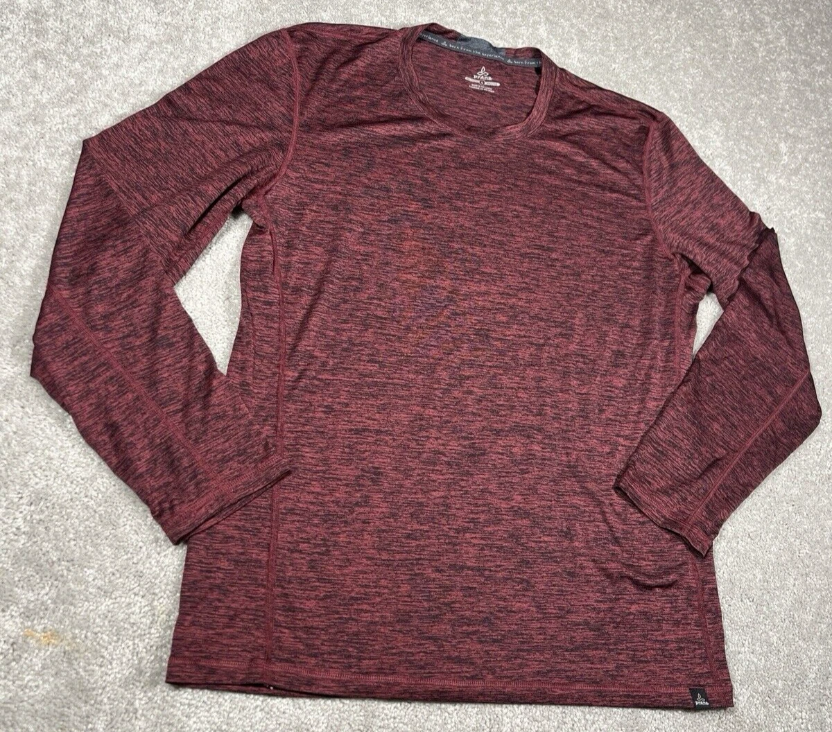 prana breathe long sleeve lightweight active wear gym shirt
