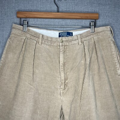 Vintage Polo Ralph Lauren Andrew Pants Men's 36x30 Beige Brown