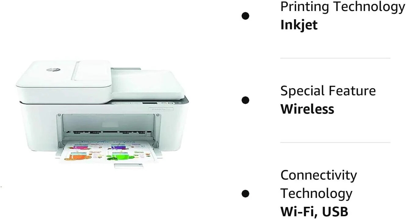 HP DeskJet Plus 4140 AllinOne Printer Scanner Copier Fax 8QB70A
