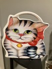 Vintage Cat Kitty Kitten Child’s Kitchen Bath Step Stool, Plastic And Metal