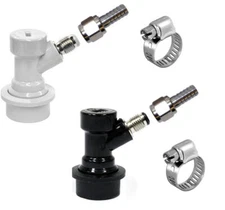 Liquid & Gas MFL Ball Lock & SWIVEL NUT 5/16" barb Disconnect Cornelius Corny