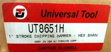 UNIVERSAL TOOL UT8651H 1" STROKE AIR CHIPPING HAMMER HEX SHANK