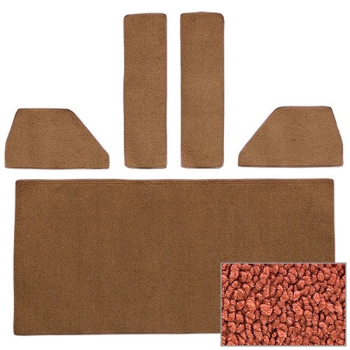 1948-52 Ford F1, F2, F3, F4 Die-cut Rear Accessory Set Loop Carpet! - Picture 38 of 41