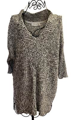 RD STYLE Black & White Tunic Knit size S