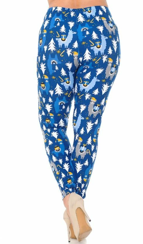 Buttery Soft Llama Christmas Leggings