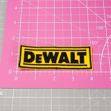 DeWalt Patch Iron-On Tools Logo Applique Embroidered Patch DeWalt