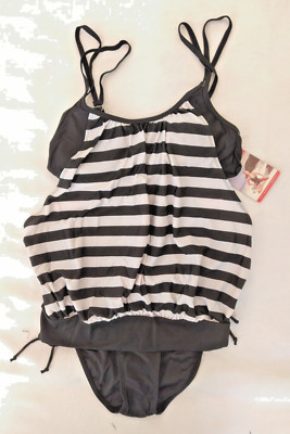 Women's tankini 2 piece set size 38 swimwear tankini tummy control swimsuit swimming suit