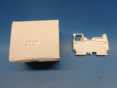 10) C3 WTB2S-W2-WH SPRING CLAMP FEED TERMINAL BLOCK 600V 20A 14-22 AWG DIN RAIL 