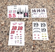 124 Offy Dirt Racer Slot Car Decal Sheets 5 To Chose From