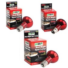 ProRep Red Night Spot Lamp Light Infrared Basking 40w 60w 100w Reptile BC or ES