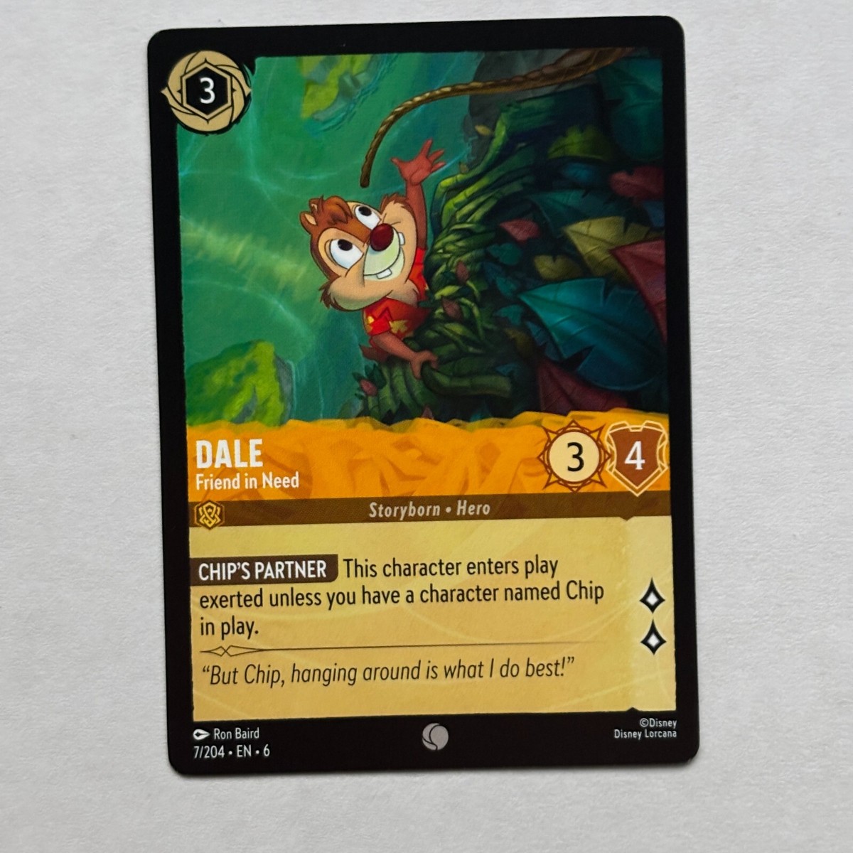 Dale 7/204 Disney Lorcana Azurite Sea Regular Common Card NM | eBay Dale 7/204 Disney Lorcana Azurite Sea Regular Common Card NM | eBay