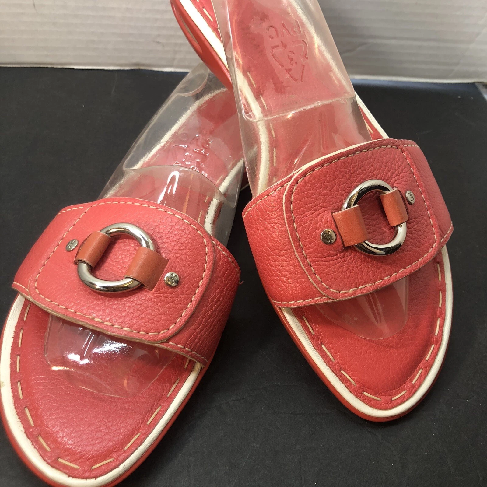 Lotto sandali slip on Cole Haan's Nike Air corallo donna accento argento 9 5