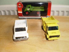 Lot De 3 Miniatures Solido 1/50 – Engins Militaires Verts : Mercedes Unimog, Peugeot, Simca Unic