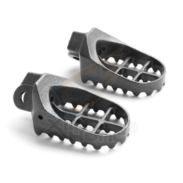 Clavijas de pie negras para motocross para Suzuki RM125 250 RMX250 DR-Z Kawasaki KLX400R Foto 4 de 4