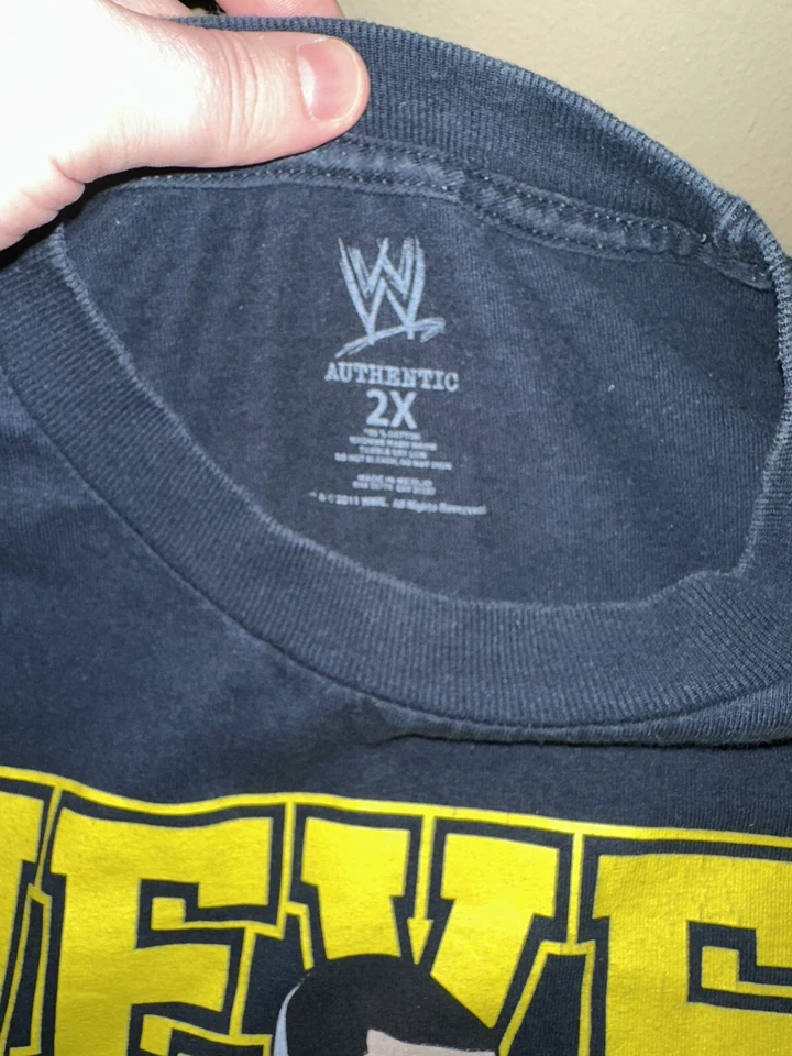 WWE/WWF John Cena "Never Give Up - 10 Years Strong" T-Shirt 2XL - Image 4 of 4