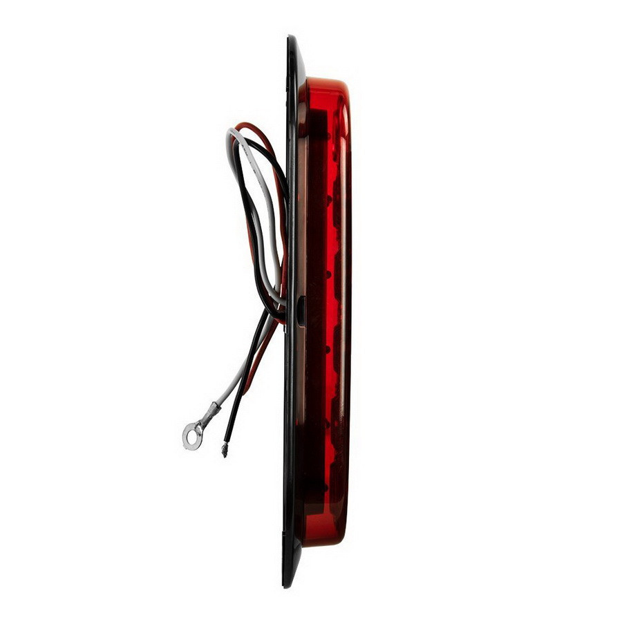 2x 6" Oval Stop/Turn/Tail Red 10LED Truck Trailer Brake Lights with