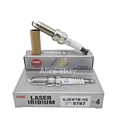 Set of 4 NGK 5787 Laser Iridium Spark Plugs - ILZKR7B11S
