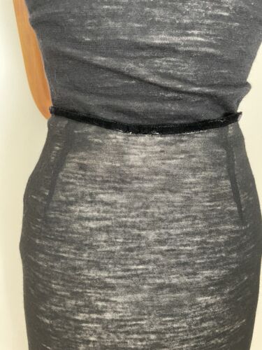 Armani Exchange Vintage 90 s Womens Black Wool Jersey Stretch Top And Skirt Set - Foto 14 di 24