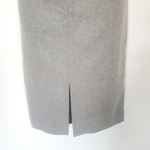 Diane Von Furstenburg Dress Wool UK 8 DVF Laine Shift Grey Split Occasion Wear - Picture 12 of 13