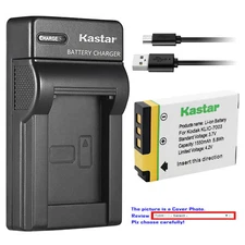 Kastar Battery Slim Charger for Kodak KLIC-7003 & Kodak EasyShare M380 Camera