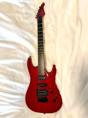 Aria Pro II Magna Series MA-38-SR , See-Thru Red, MIK, Vintage 1990s Guitar!