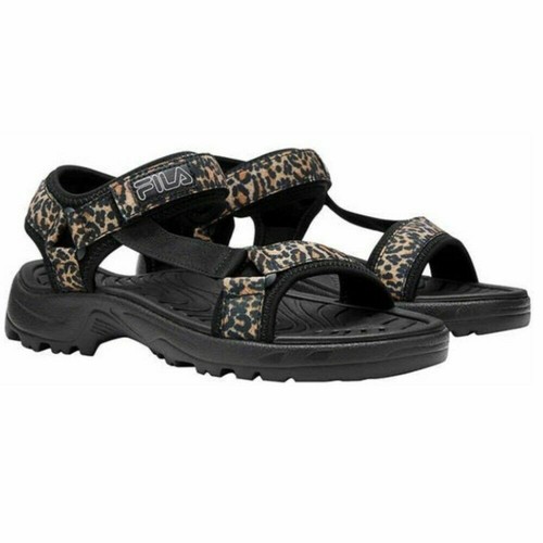 fila leopard sandals