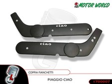 COPPIA FIANCATINE LATERALI BANDINE NERO PER PIAGGIO CIAO 50 SENZA VARIATORE