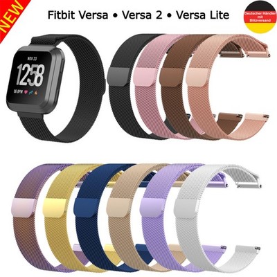 Uhrenarmband Milanaise Fitbit Versa|Versa 2|Versa Lite Magnet Armband Watch Uhr